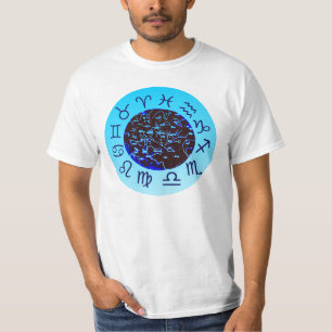 Camiseta de valor real de coordenadas de signo zod