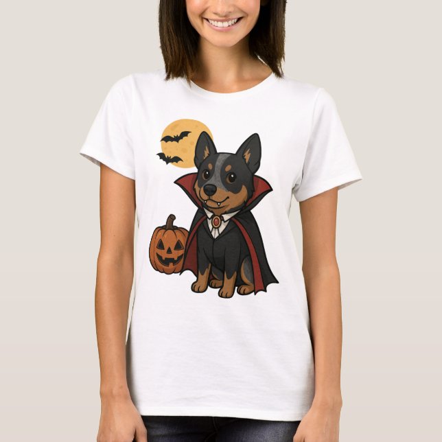 Camiseta de vampiro de perro de ganado australiano (Anverso)