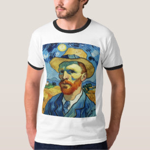 camiseta de Van Gogh "Self-Portrait with a Straw G