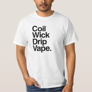 Camiseta de Vape del goteo de la mecha de la