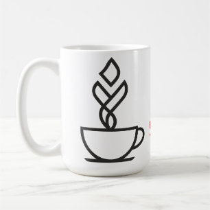 Camiseta de vapor geométrico de taza de café – Té