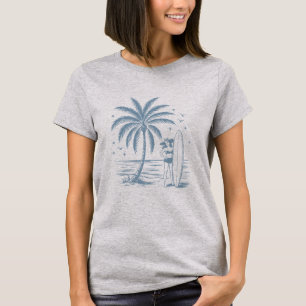 Camiseta de vaquera costera