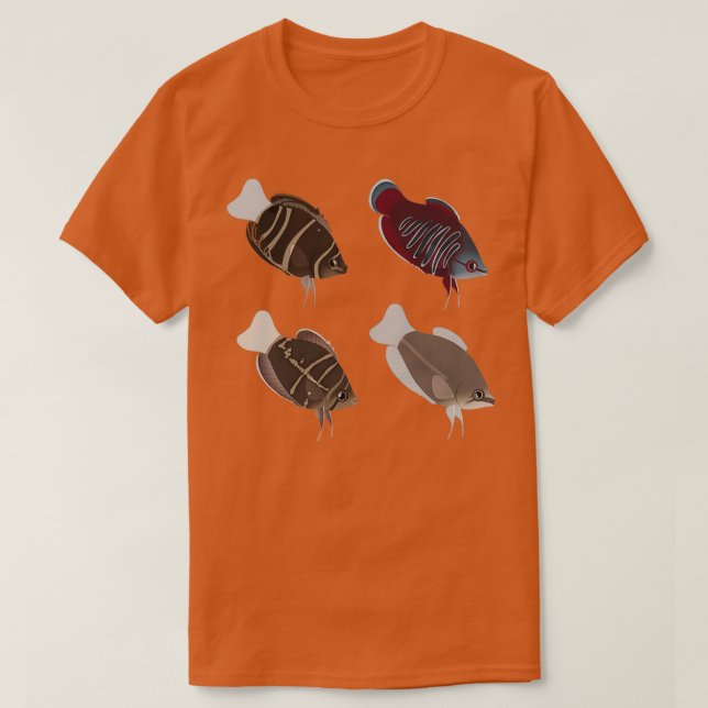 Camiseta de varios paquetes de Betta salvaje (Diseño del anverso)