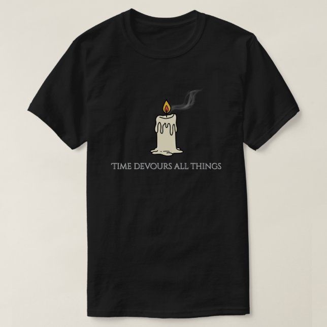 Camiseta de vela estética de Dark Academia (Diseño del anverso)