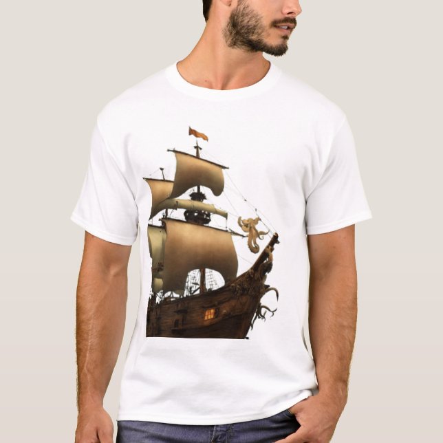 Camiseta de vela y de anclaje - Navegando por el c (Anverso)