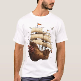Camiseta de vela y de anclaje - Navegando por el v