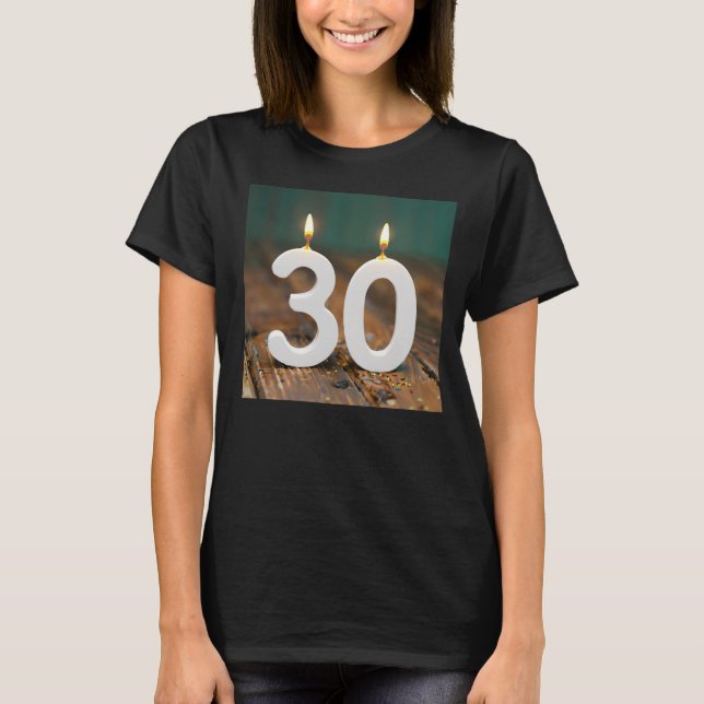 Camiseta de velas de 30 años (Anverso)