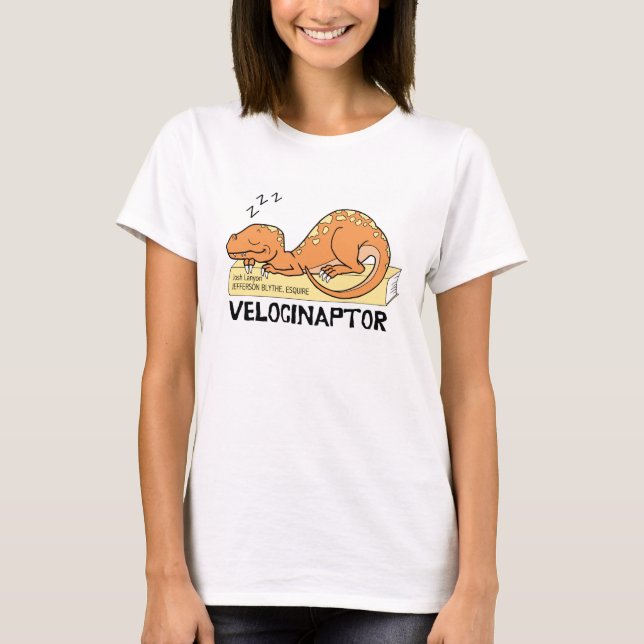 Camiseta de Velocinaptor (diseño del color) (Anverso)