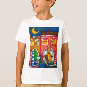 Camiseta de Venecia de la tarjeta del día de San