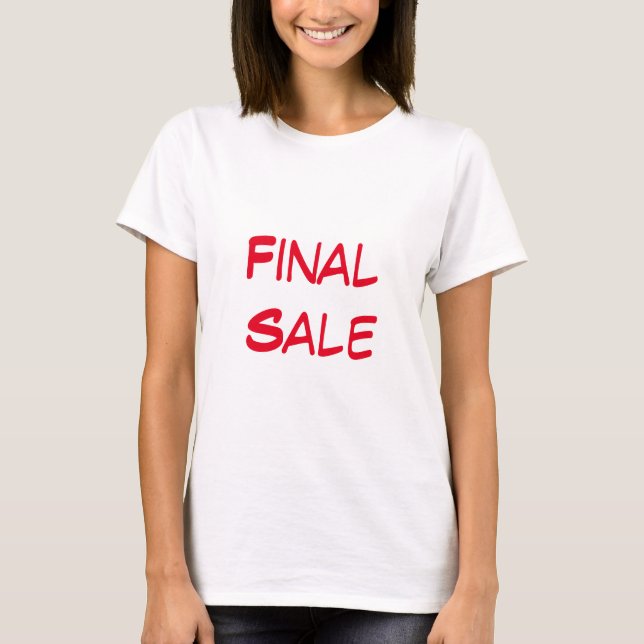 Camiseta de venta final (Anverso)