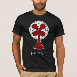 Camiseta de ventilador metalizado