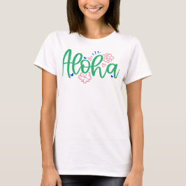 Camiseta de verano Aloha Hawaiian Vibes para mujer