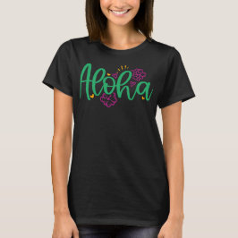 Camiseta de verano Aloha Hawaiian Vibes para mujer