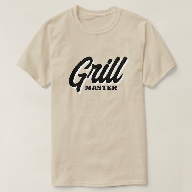 Camiseta de verano BBQ GrillMaster para chef cocin (Diseño del anverso)