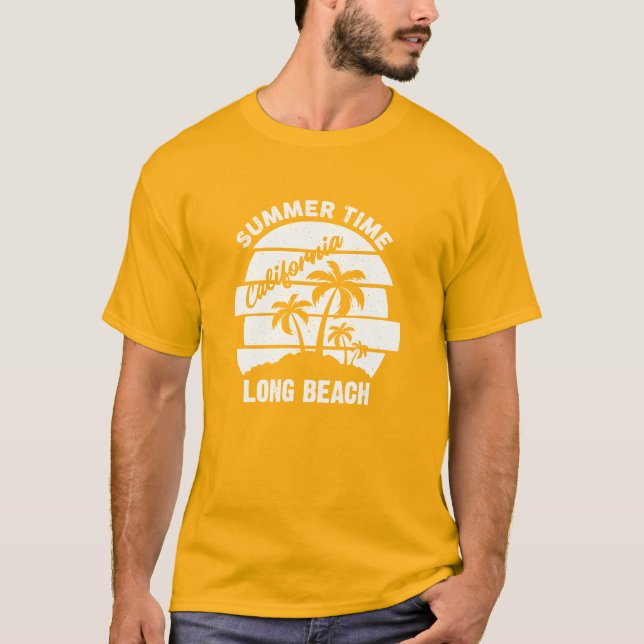 Camiseta de verano de California Long Beach (Anverso)