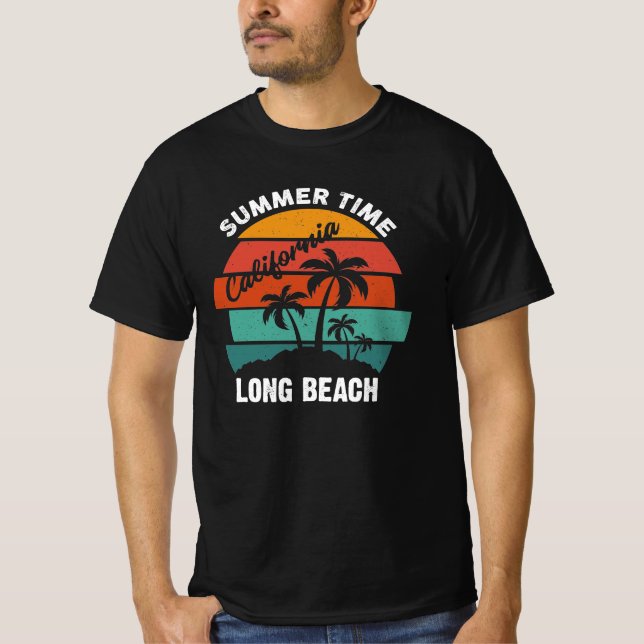 Camiseta de verano de California Long Beach (Anverso)