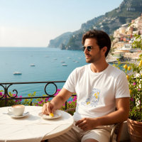 Camiseta de verano de la Costa Amalfi