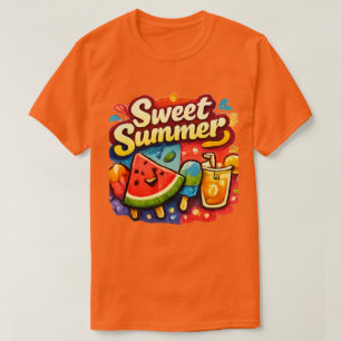 Camiseta de verano de sandía Camiseta gráfica de