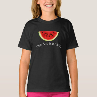 Camiseta de verano de sandía para niñas "una en un