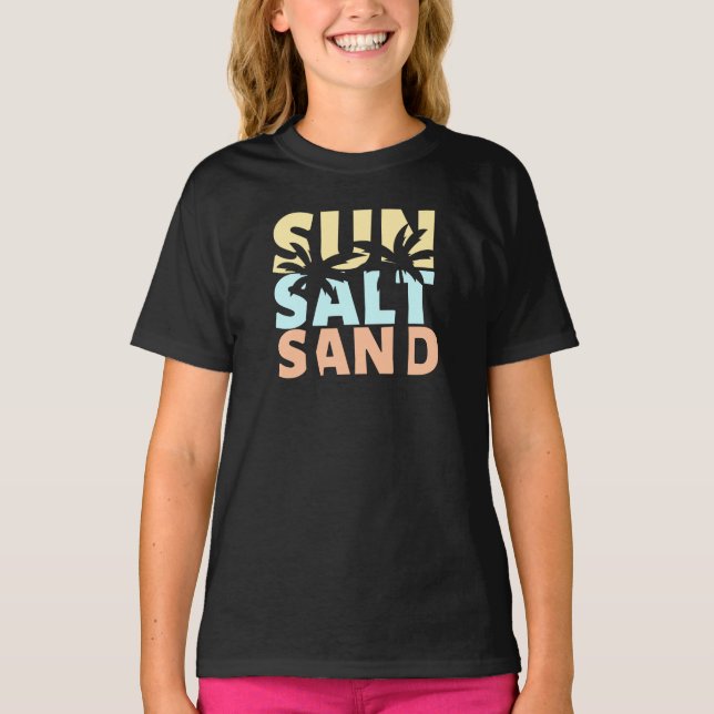 Camiseta de verano de Sun Salt Sand Beach (Anverso)