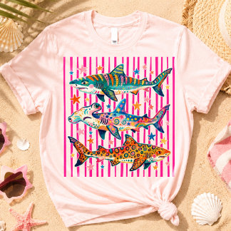 Camiseta de verano de tiburón de la semana del tib