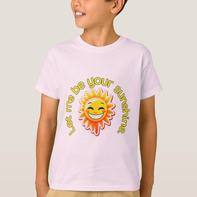 Camiseta de verano Déjame ser tu sol con sol. (Anverso)