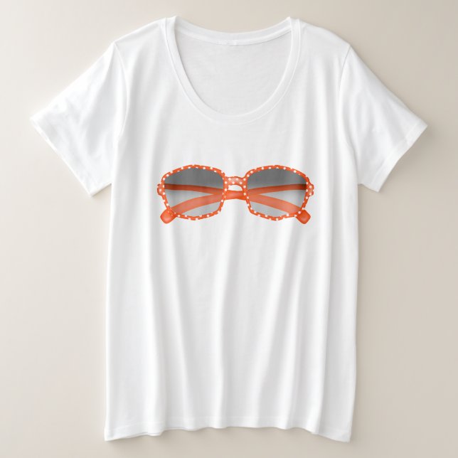 Camiseta de verano divertida con gafas de sol Nara (Anverso del diseño)