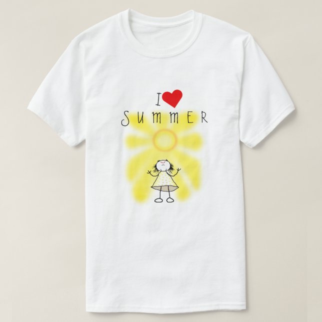 Camiseta de verano feliz (Diseño del anverso)
