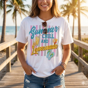 Camiseta de verano fresco y limonada