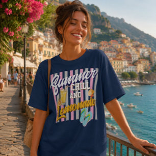 Camiseta de verano fresco y limonada