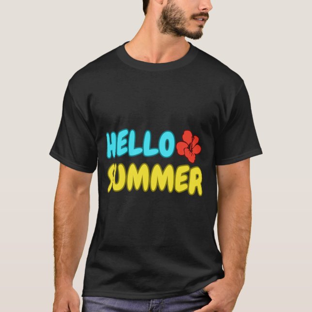 Camiseta de Verano Hello (Anverso)
