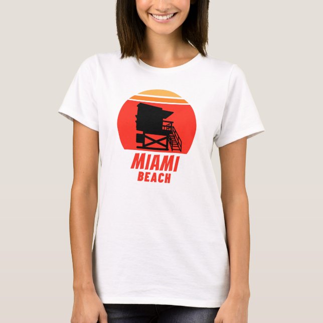 camiseta de verano - Miami beach - Tower ! (Anverso)