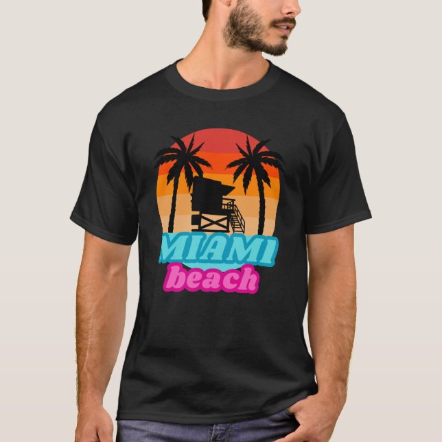 camiseta de verano - Miami beach - Tower ! (Anverso)