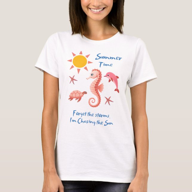 Camiseta de verano - olvida las tormentas (Anverso)