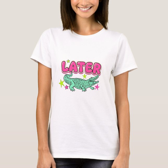 Camiseta de verano para comodidad del caimán Gator (Anverso)