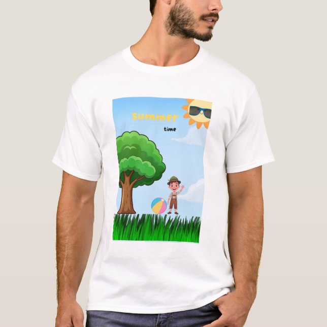 Camiseta de verano para hombre (Anverso)