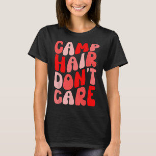 Camiseta de verano para niña, pelo de campamento n