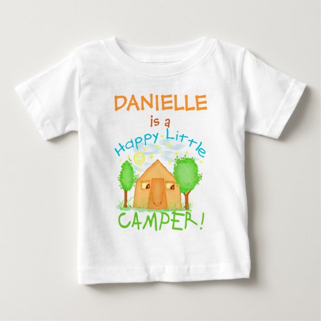 Camiseta de verano para niños/bebés personalizada (Anverso)