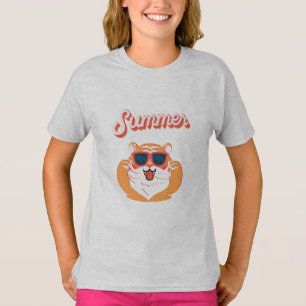 Camiseta de verano para niños tigres