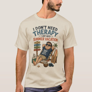 Camiseta de verano para papá fuera de servicio