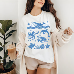 Camiseta de verano Salty Vibes, Remera playera par