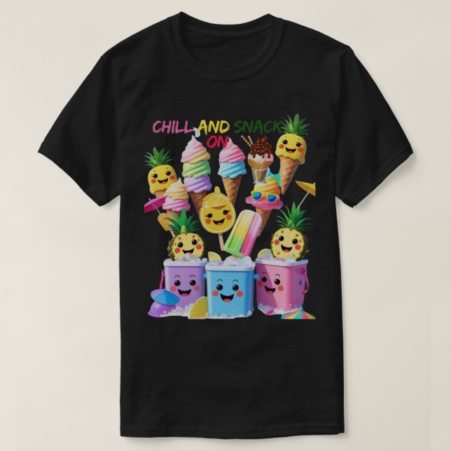Camiseta de verano - Scoop, Sip, Smile (Diseño del anverso)