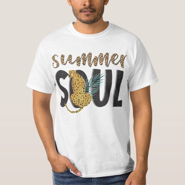 Camiseta de verano Soul masculina con diseño de le (Anverso)