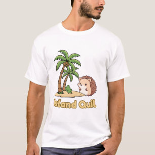 Camiseta de verano tropical erizo de tierra Cute I