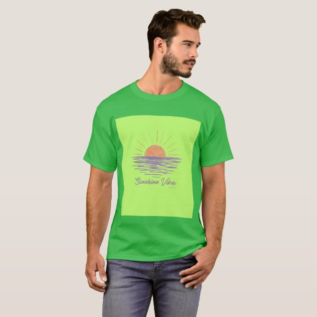 Camiseta de verano Vibes Sunshine (Anverso completo)