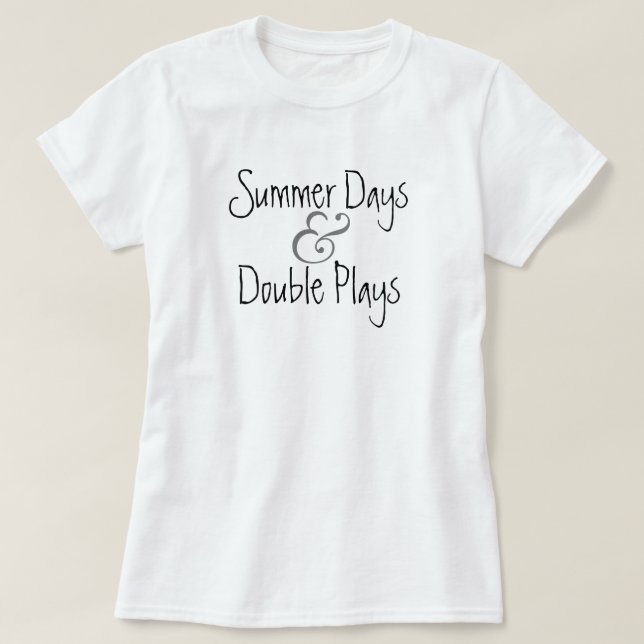 Camiseta de verano y béisbol (Diseño del anverso)