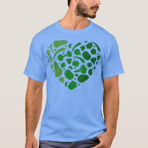 Camiseta de verduras alimenticias sanas vegetarian