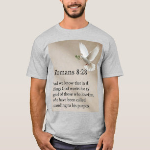 Camiseta de versículo bíblico para hombres cristia