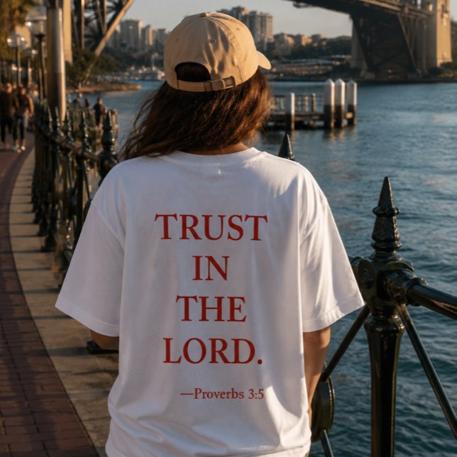 Camiseta de versículo bíblico Proverbios 3:5 (Subido por el creador)