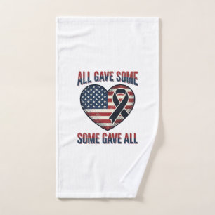 Camiseta de veterano con cinta de corazón conmemor